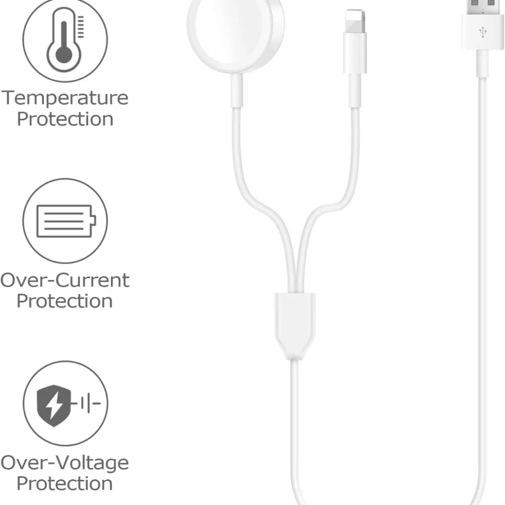 2 in 1 Smartwatch Magnetic Charging Cable & Phone Charger